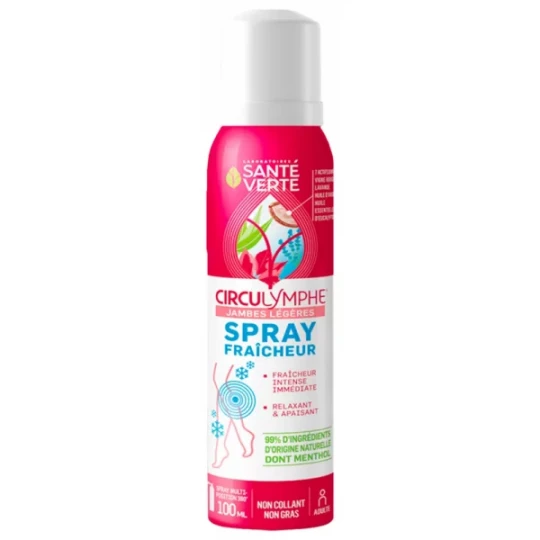 Santé Verte Circulymphe Spray Fraîcheur Jambes Légeres 100 ml
