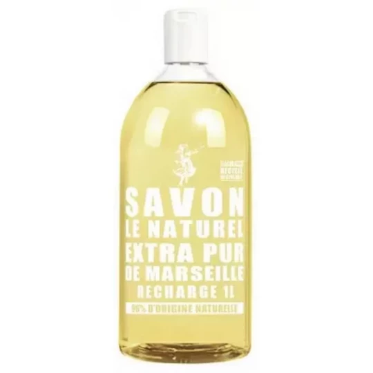 Savon Le Naturel Extra Pur de Marseille Recharge 1 L