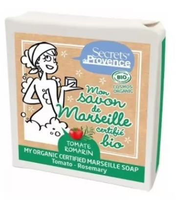 Secrets de Provence Savon de Marseille Bio Tomate Romarin 100 ml