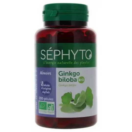 Séphyto Ginkgo Biloba Bio Gélules x 200