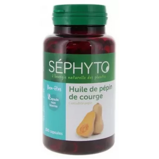 Séphyto Huile de Pépins de Courge Capsules x 200