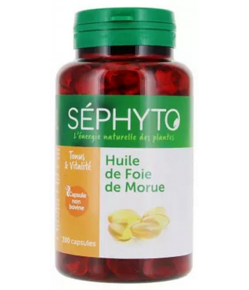 Séphyto Huile de Foie de Morue Capsules x 200