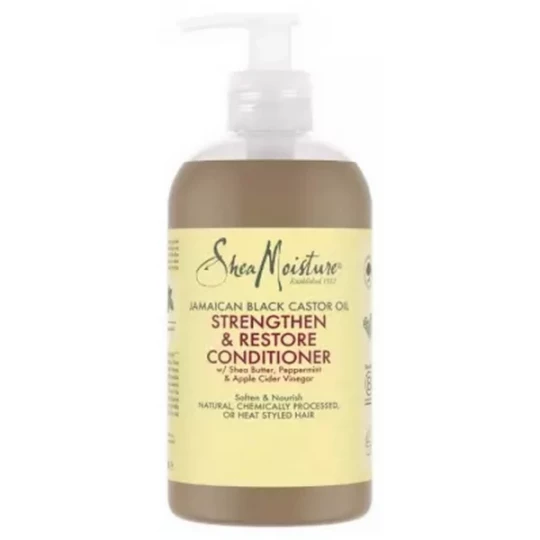 SheaMoisture Huile de Ricin Noir de Jamaique Après-Shampoing Fortifiant et Revitalisant 384 ml
