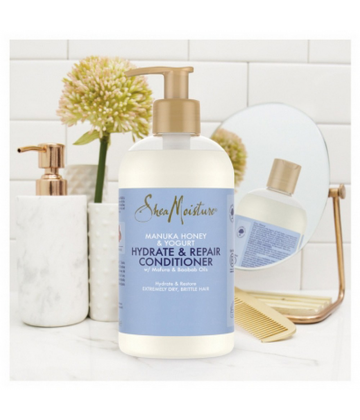 SheaMoisture Miel de Manuka et Yaourt Après-Shampoing Hydratant et Réparateur 384 ml