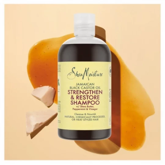 SheaMoisture Huile de Ricin Noir de Jamaique Shampoing Fortifiant et Revitalisant 384 ml - image 4