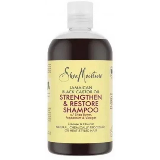 SheaMoisture Huile de Ricin Noir de Jamaique Shampoing Fortifiant et Revitalisant 384 ml