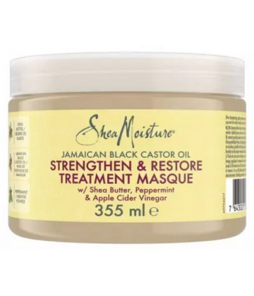 SheaMoisture Huile de Ricin Noir de Jamaique Masque Fortifiant et Revitalisant 355 ml