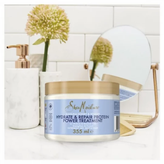 SheaMoisture Miel de Manuka et Yaourt Masque Réparateur 355 ml - image 4