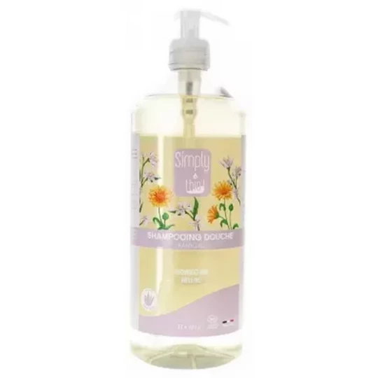 Simply Bio Shampoing Douche Familial Bio 1 L