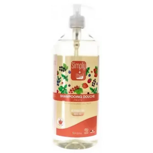 Simply Bio Shampoing Douche Fruité Bio 1 L