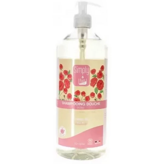 Simply Bio Shampoing Douche Rose Bio 1 L