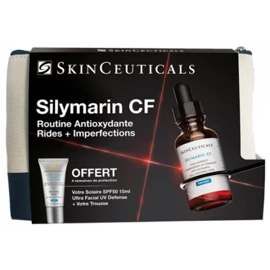 SkinCeuticals Silymarin CF 30 ml + Protect Ultra Facial UV Defense Sunscreen SPF50 15 ml offert