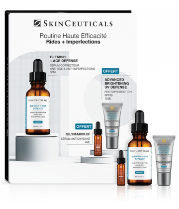 SkinCeuticals Correct Blemish + Age Defense 30 ml + Sa Routine Rides et Imperfections offerte