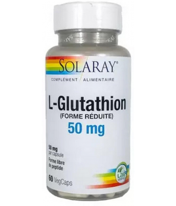 Solaray L-Glutathion 50 mg Capsules Végétales x 60