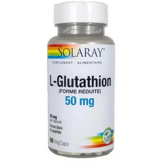 Solaray L-Glutathion 50 mg Capsules Végétales x 60