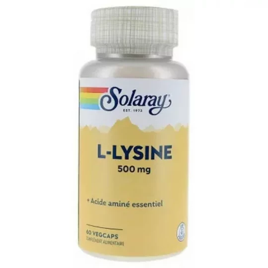 Solaray l'Lysine 500 mg Végécaps x 60