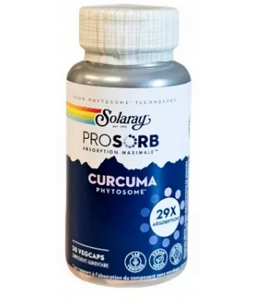 Solaray Prosorb Curcuma Capsules Végétales x 30