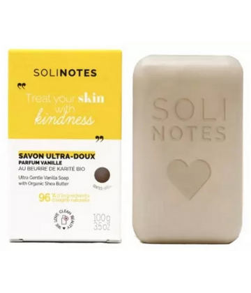 Solinotes Vanille Savon Solide Ultra-Doux 100 g