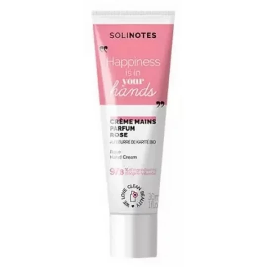 Solinotes Crème Mains Harmonisante Rose 30 ml