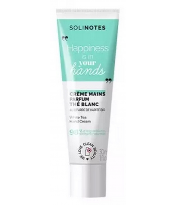Solinotes Crème Mains Ressourçante Thé Blanc 30 ml