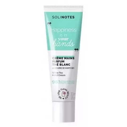 Solinotes Crème Mains Ressourçante Thé Blanc 30 ml