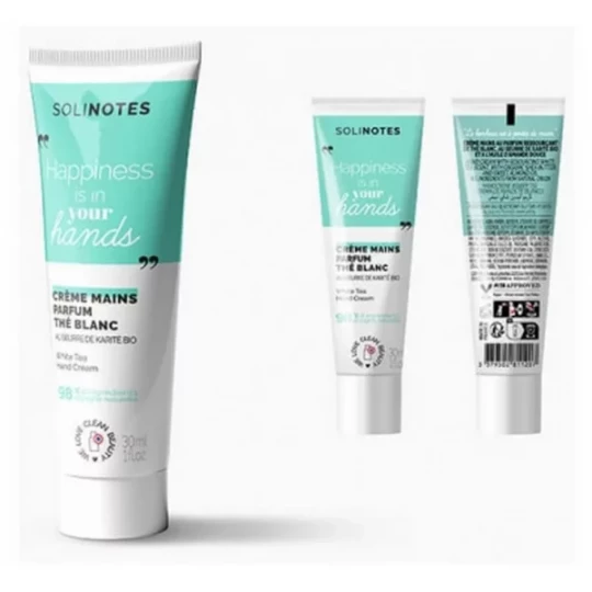 Solinotes Crème Mains Ressourçante Thé Blanc 30 ml - image 2