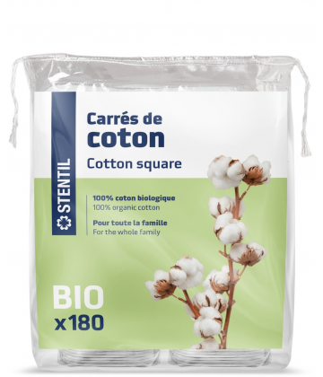 Stentil Carrés de Coton Bio Carrés x 180