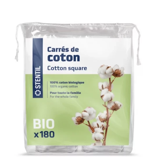Stentil Carrés de Coton Bio Carrés x 180