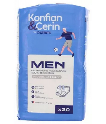 Stentil Konfian & Cerin Men Niveau 2 Protections Masculines x 20