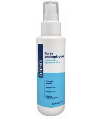 Stentil Spray Antiseptique Chlorhexidine Digluconate 05% 100 ml