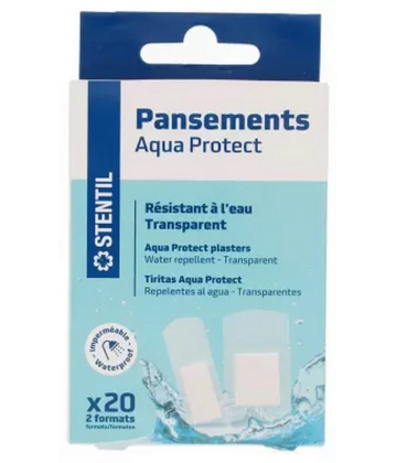 Stentil Pansements Aqua Protect 2 Formats Pansements x 20