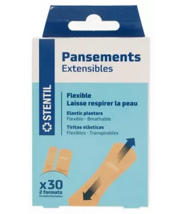 Stentil Pansements Extensibles 2 Formats Pansements x 30
