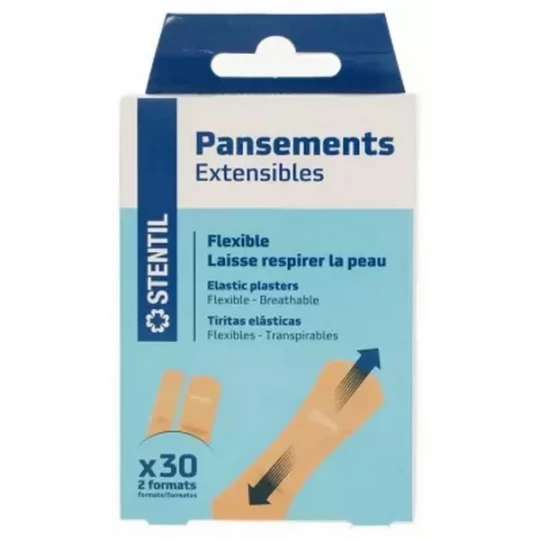 Stentil Pansements Extensibles 2 Formats Pansements x 30
