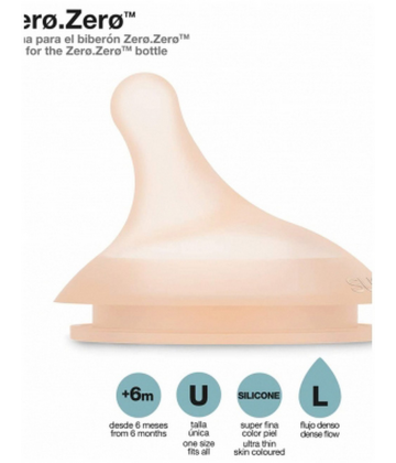 Suavinex Zero.Zero Tétine Débit Dense 6 Mois et +