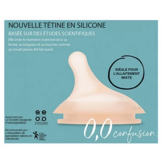 Suavinex Zero.Zero Tétine Débit Dense 6 Mois et + - image 3