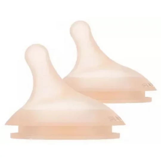 Suavinex Zero.Zero Tétine Spéciale Biberons 0 Mois et + 2 Tétines