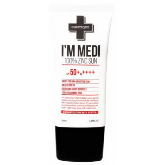 Suntique I-m Medi 100% Zinc Sun Crème Solaire SPF50+ 50 ml