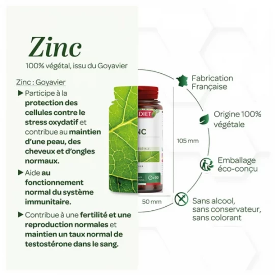 Superdiet Zinc Comprimés x 60 - image 2