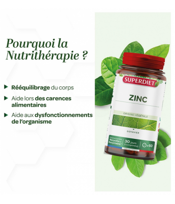 Superdiet Zinc Comprimés x 60