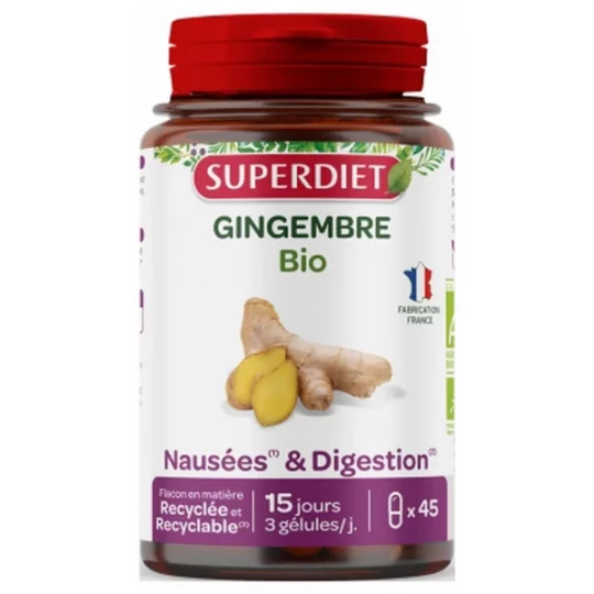 Superdiet Gingembre Bio Gélules x 45 - image 3