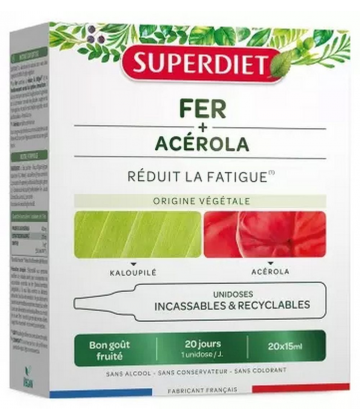 Superdiet Fer + Acérola Unidoses x 20