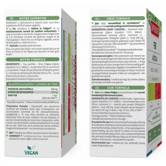 Superdiet Fer + Acérola Unidoses x 20 - image 2