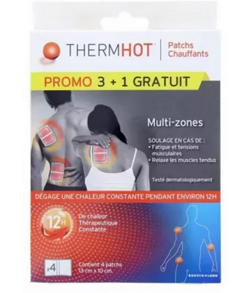 Thermhot Patchs Chauffants Multi-Zones 3 + 1 gratuit