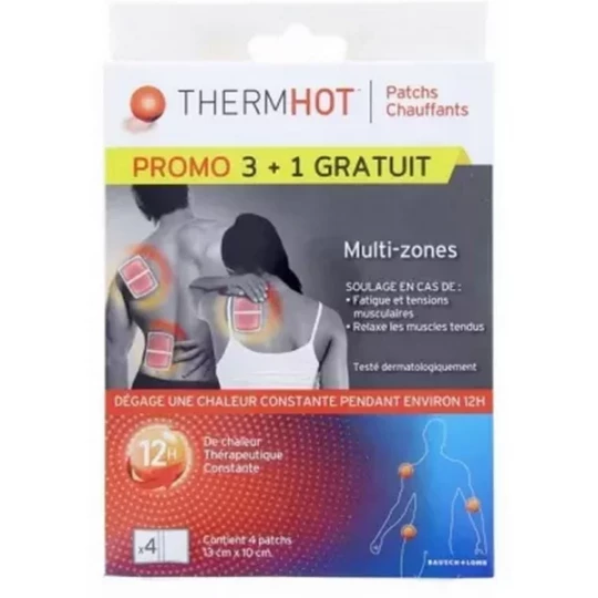 Thermhot Patchs Chauffants Multi-Zones 3 + 1 gratuit