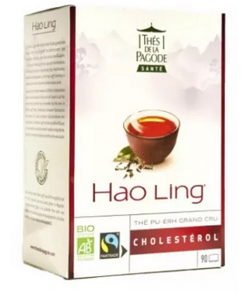 Thés de la Pagode Hao Ling Thé Pu-Erh Grand Cru Cholestérol Bio Sachets x 90