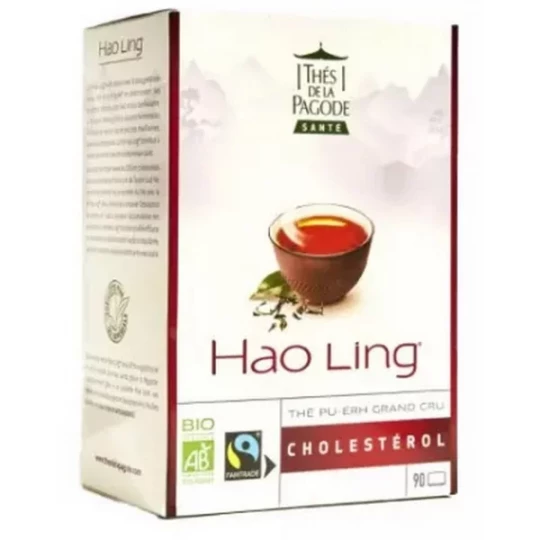 Thés de la Pagode Hao Ling Thé Pu-Erh Grand Cru Cholestérol Bio Sachets x 90