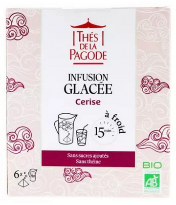 Thés de la Pagode Infusion Glacée Cerise Bio Sachets x 6