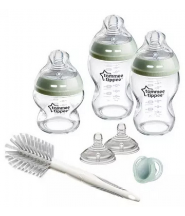 Tommee Tippee Natural Start Kit de Démarrage en Verre pour Nouveau-Né 0-3 Mois