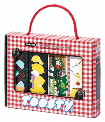 Toosty Coffret Découverte 4 Dentifrices
