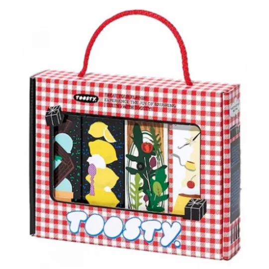 Toosty Coffret Découverte 4 Dentifrices